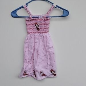 Pink Sleeveless Dress with Embroidered Details